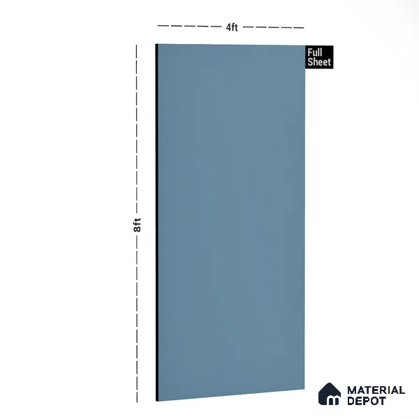49947 HGL SH Pearl Frost 8 ft x 4 ft Frosted Glass & Metallic Shine Finish Decorative Laminate - 1 mm | Suitable for Living Room, Kitchen, Office