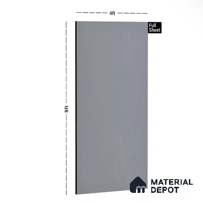 80101 GL White 8 ft x 4 ft Glossy Finish Liner Laminate - 0.8 mm | Suitable for TV Unit, Wardrobe, Kitchen Cabinets