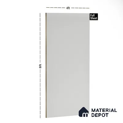 White Textured Solid Look LM 07984 8 ft x 4 ft Texture Finish Decorative Laminate - 0.8 mm | Suitable for TV Unit, Wardrobe, Kitchen Cabinets