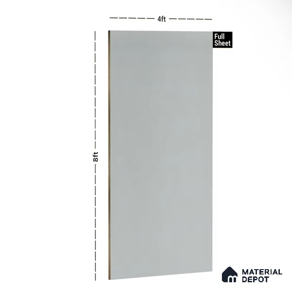 Blue Solid Colors Look 9560 SF 8 ft x 4 ft Suede Finish Decorative Laminate - 1 mm | Suitable for Living Room, Kitchen, Office