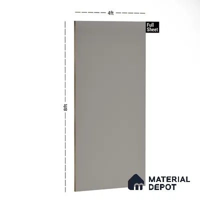 Grey Solid Colors Look 9557 SZM 8 ft x 4 ft Matte Finish Decorative Laminate - 1 mm | Suitable for Living Room, Kitchen, Office