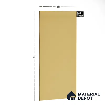 Orange Solid Colors Look 9554 SZM 8 ft x 4 ft Matte Finish Decorative Laminate - 1 mm | Suitable for Living Room, Kitchen, Office