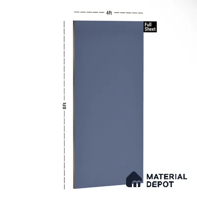 Grey Solid Colors Look 9540 SZM 8 ft x 4 ft Matte Finish Decorative Laminate - 1 mm | Suitable for Living Room, Kitchen, Office
