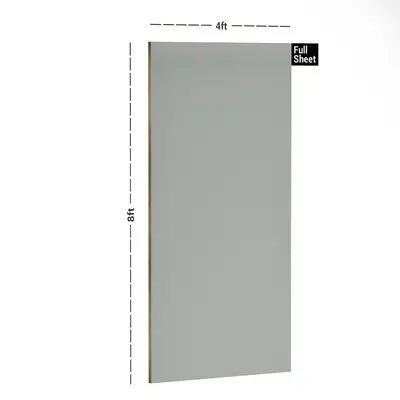 Grey Textured Solid Look SPG 8 8 ft x 4 ft Texture Finish Decorative Laminate - 1 mm | Suitable for TV Unit, Wardrobe, Kitchen Cabinets