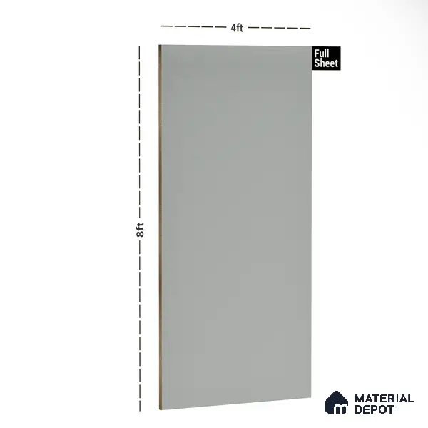 Grey Textured Solid Look SPG 8 8 ft x 4 ft Texture Finish Decorative Laminate - 1 mm | Suitable for TV Unit, Wardrobe, Kitchen Cabinets