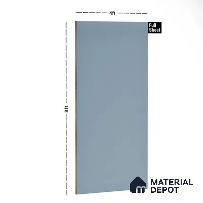 Blue Textured Solid Look SPG 13 8 ft x 4 ft Texture Finish Decorative Laminate - 1 mm | Suitable for TV Unit, Wardrobe, Kitchen Cabinets