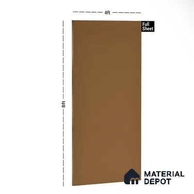Brown Textured Solid Look SPG 4 8 ft x 4 ft Texture Finish Decorative Laminate - 1 mm | Suitable for TV Unit, Wardrobe, Kitchen Cabinets