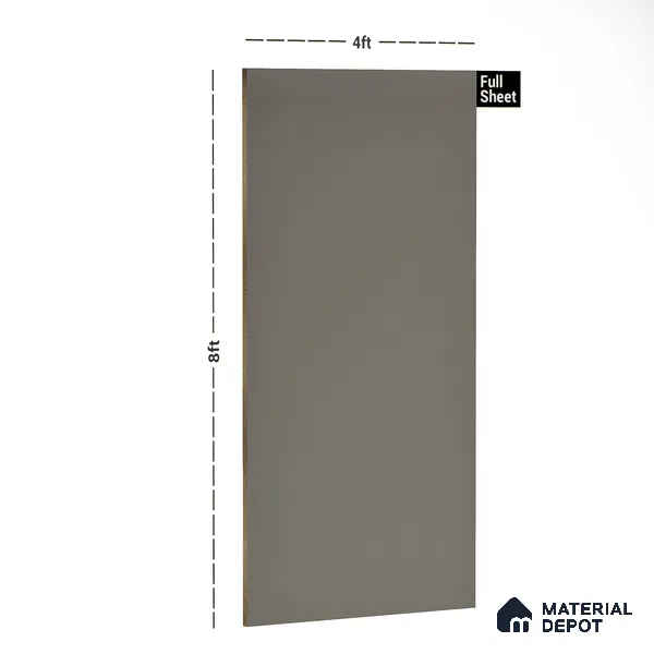Grey Textured Solid Look SPG 2 8 ft x 4 ft Texture Finish Decorative Laminate - 1 mm | Suitable for TV Unit, Wardrobe, Kitchen Cabinets