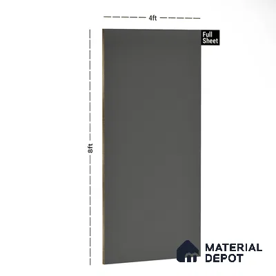 Grey Textured Solid Look SPG 3 8 ft x 4 ft Texture Finish Decorative Laminate - 1 mm | Suitable for TV Unit, Wardrobe, Kitchen Cabinets