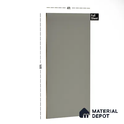 Grey Textured Solid Look 9345 SED 8 ft x 4 ft Texture Finish Decorative Laminate - 1 mm | Suitable for TV Unit, Wardrobe, Kitchen Cabinets