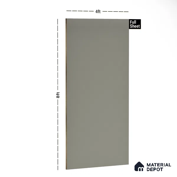 Grey Textured Solid Look 9345 SED 8 ft x 4 ft Texture Finish Decorative Laminate - 1 mm | Suitable for TV Unit, Wardrobe, Kitchen Cabinets