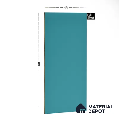 Blue Textured Solid Look 9541 SLR 8 ft x 4 ft Texture Finish Decorative Laminate - 1 mm | Suitable for TV Unit, Wardrobe, Kitchen Cabinets