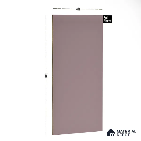 Dusty Mauve Solid Colors Look LM 21729 8 ft x 4 ft High Gloss Finish 6H Anti Scratch Acrylic Laminate - 1.5 mm | Suitable for Living Room, Kitchen, Office