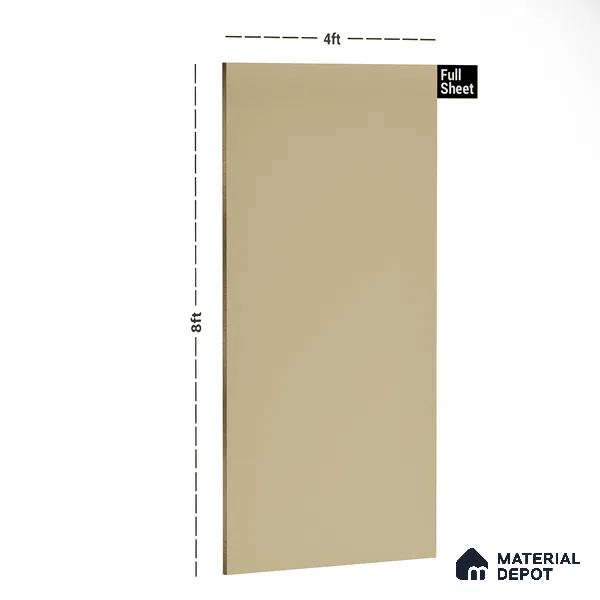 Brown Leather look 2B4142 A 197 Dusty Mocha 8 ft x 4 ft Texture Finish Decorative Laminate - 1 mm | Suitable for Bedroom, TV Unit, Wardrobe, Kitchen Cabinet | Matching Edgeband 10113 from Prism