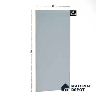 Pale Grey Solid Colors Look LM 21742 8 ft x 4 ft High Gloss Finish 6H Anti Scratch Acrylic Laminate - 1.5 mm | Suitable for Living Room, Kitchen, Office
