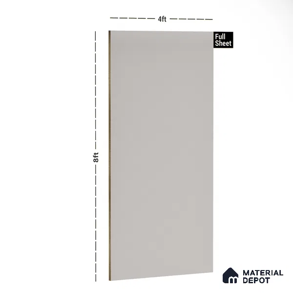 Grey Textured Solid Look LM 10859 8 ft x 4 ft Texture Finish Decorative Laminate - 1 mm | Suitable for TV Unit, Wardrobe, Kitchen Cabinets