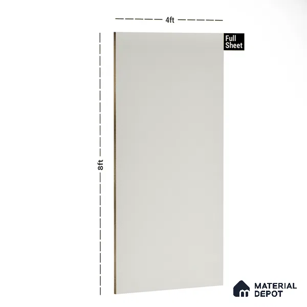 Ivory Textured Solid Look LM 10860 8 ft x 4 ft Texture Finish Decorative Laminate - 1 mm | Suitable for TV Unit, Wardrobe, Kitchen Cabinets
