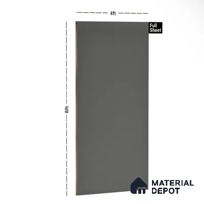 Grey Textured Solid Look LM 10861 8 ft x 4 ft Texture Finish Decorative Laminate - 1 mm | Suitable for TV Unit, Wardrobe, Kitchen Cabinets