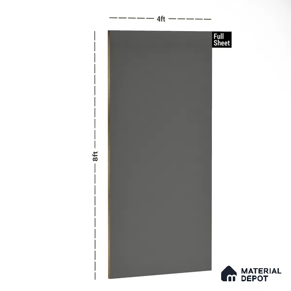 Grey Textured Solid Look LM 10861 8 ft x 4 ft Texture Finish Decorative Laminate - 1 mm | Suitable for TV Unit, Wardrobe, Kitchen Cabinets