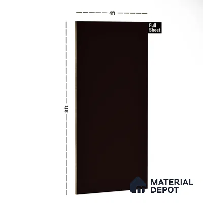 Coffee Brown Solid Colors Look LM 10979 8 ft x 4 ft Suede Finish Decorative Laminate - 1 mm | Suitable for Living Room, Kitchen, Office