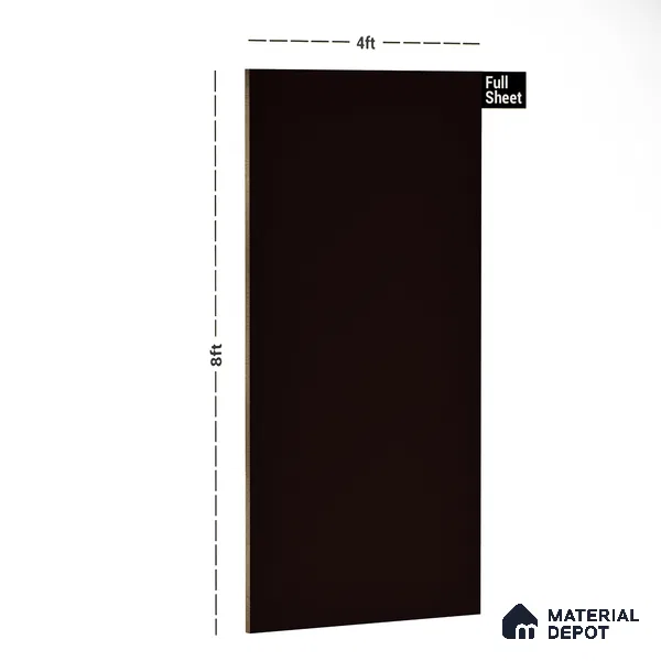 Coffee Brown Solid Colors Look LM 10979 8 ft x 4 ft Suede Finish Decorative Laminate - 1 mm | Suitable for Living Room, Kitchen, Office