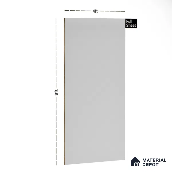 Smoke Grey Solid Colors Look LM 10980 8 ft x 4 ft Suede Finish Decorative Laminate - 1 mm | Suitable for Living Room, Kitchen, Office