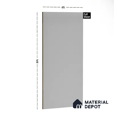Ash Grey Solid Colors Look LM 10982 8 ft x 4 ft Suede Finish Decorative Laminate - 1 mm | Suitable for Living Room, Kitchen, Office