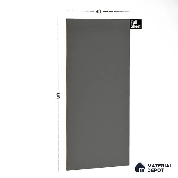 Grey Solid Colors Look LM 10985 8 ft x 4 ft Suede Finish Decorative Laminate - 1 mm | Suitable for Living Room, Kitchen, Office