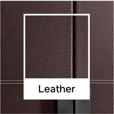 Product Mockup of Laminate showing in Leather Finish Collection