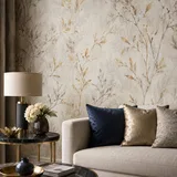 An application image of Living Room Wallpaper | Material Depot online store