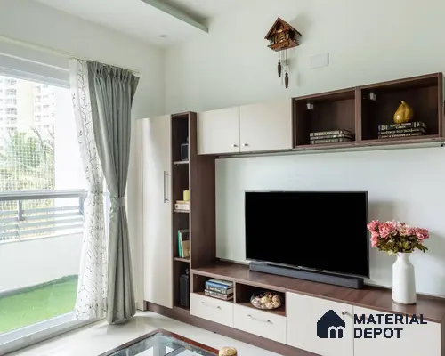 White Modern TV Unit