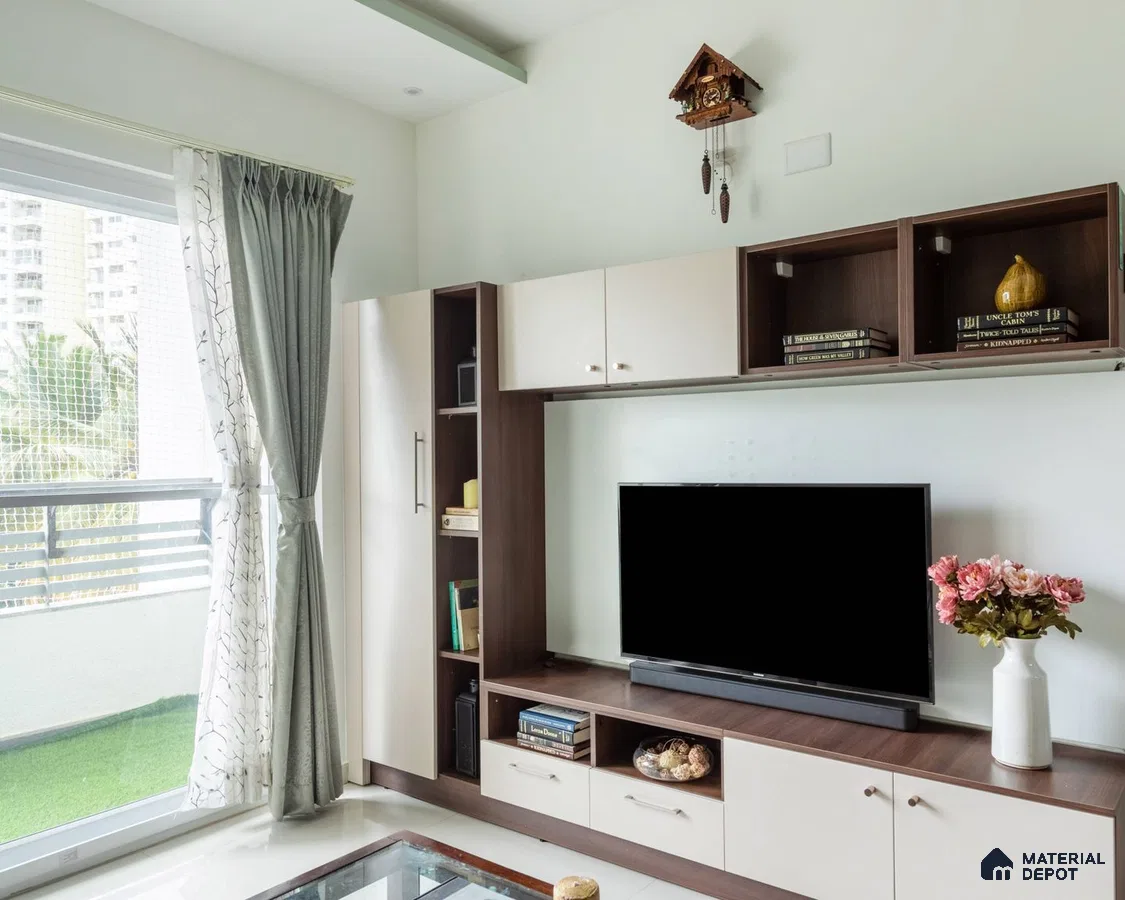 White Modern TV Unit