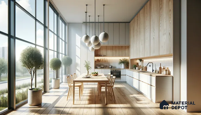 Luminous Urban Oasis: Expansive Windows Meet Scandinavian Design Elegance | Material Depot