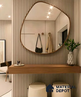 Luxury Bathroom With Decorative Wooden Vanity | Material Depot