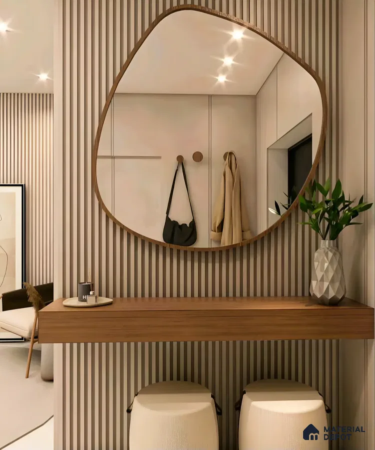 Luxury Bathroom With Decorative Wooden Vanity | Material Depot
