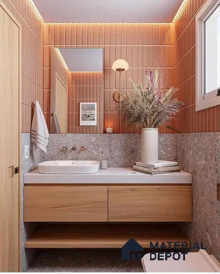 Luxury Bedroom With Modern Panels And Wooden Floor Tiles | Material Depot
