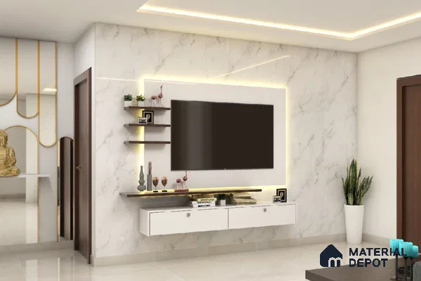 Modern Marble Wall Unit