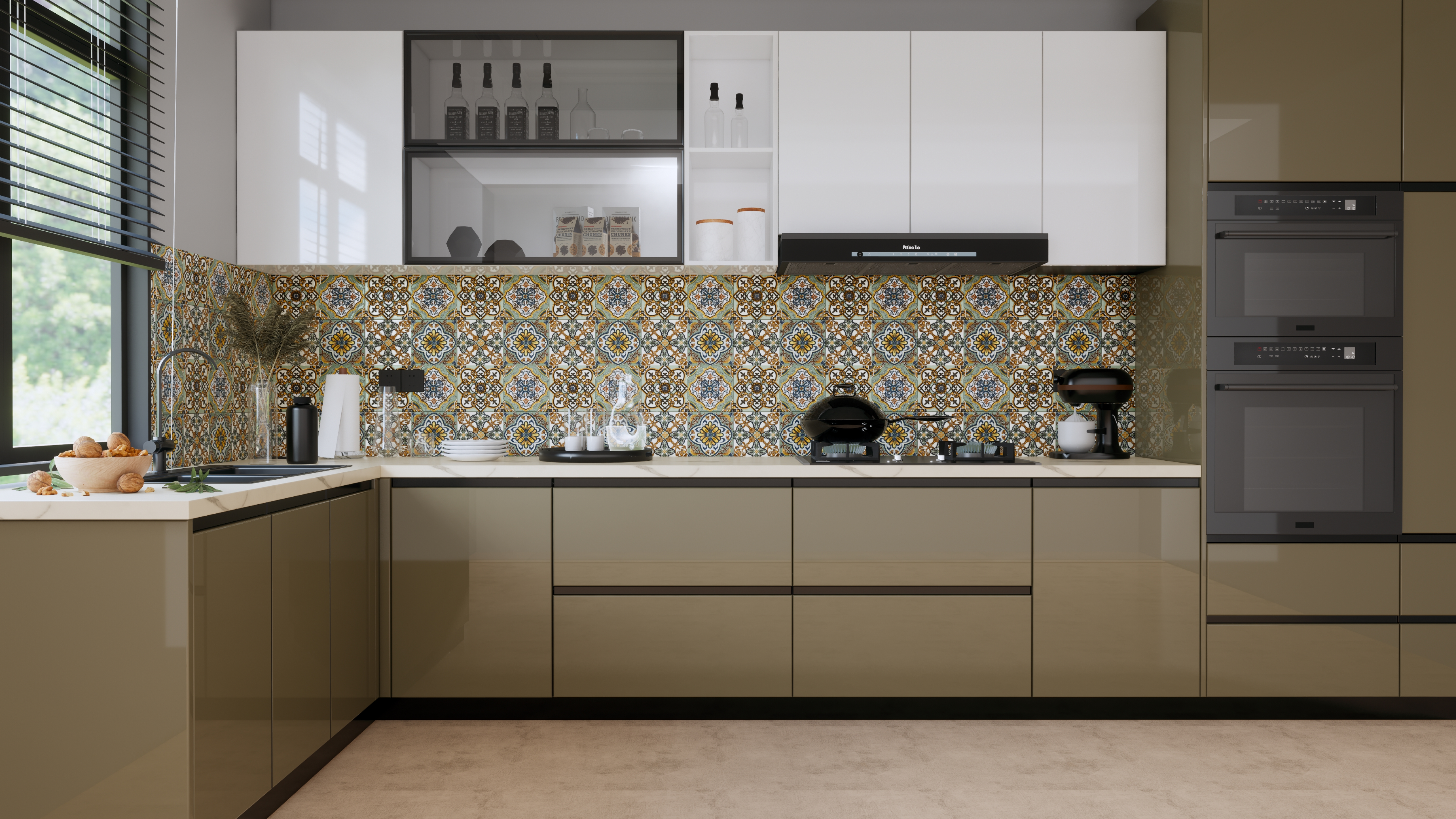 Cement Wall & Floor Tile TL 05340 E Neutra Alison Blitz 2 ft x 2 ft Vitrified Matte Finish - 9 mm | Suitable for Bedroom, Balcony, Foyer, Dining