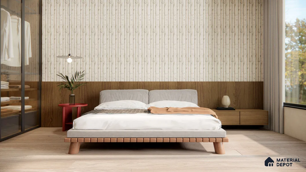 Wooden Look LM 15553 American Spruce 8 ft x 4 ft Matte Finish Decorative Laminate - 1 mm | Suitable for TV Unit, Wardrobe, Kitchen Cabinets