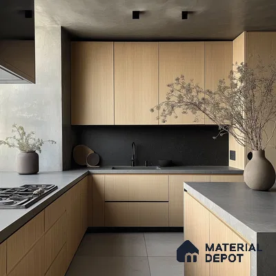 Minimalist and Contemporary Kitchen Style with Subdued Tones and Sophisticated Fixtures | Material Depot