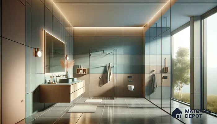 Minimalist Bathroom Blending Nature with Attractive Modern Design Aesthetics | Material Depot