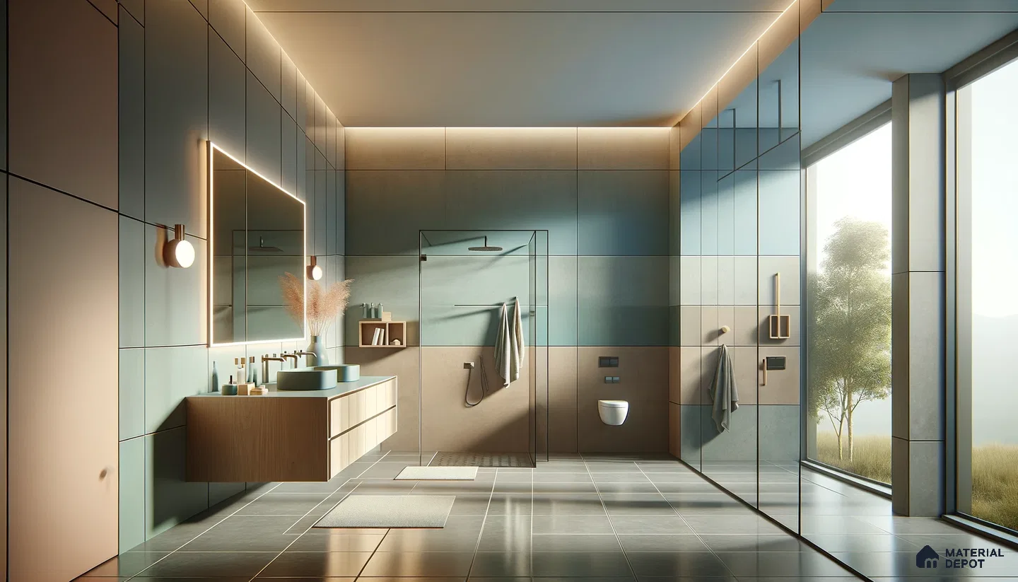 Minimalist Bathroom Blending Nature with Attractive Modern Design Aesthetics | Material Depot