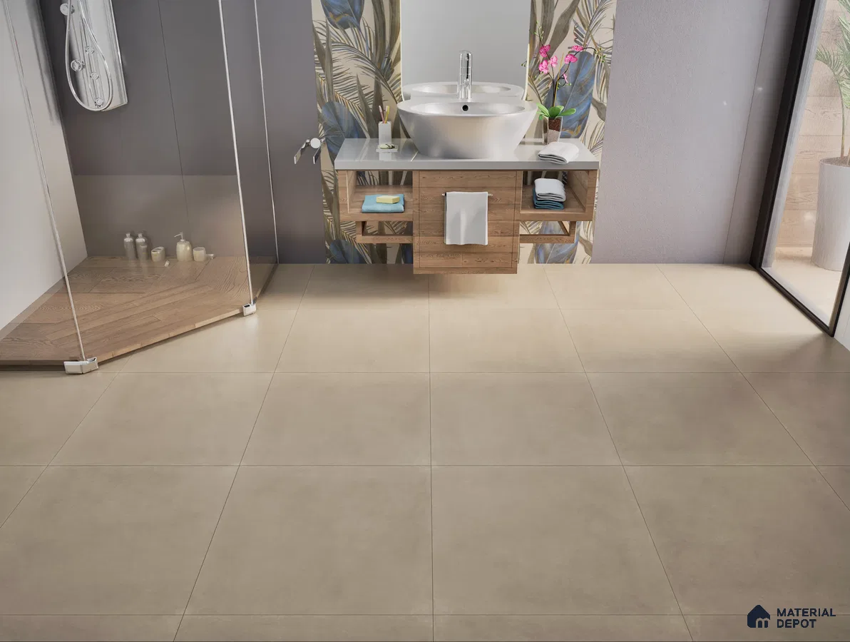 Minimalist Bathroom with Nature-Inspired Accents | Material Depot