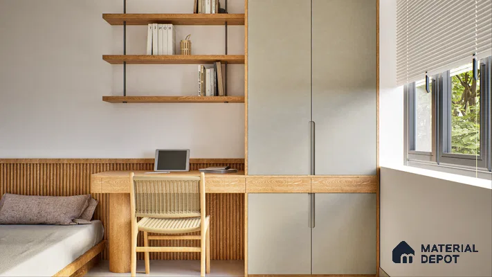 Stone Look LM 01326 8 ft x 4 ft Texture Finish Decorative Laminate - 1 mm | Suitable for TV Unit, Wardrobe, Kitchen Cabinets