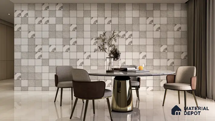 Subway Wall & Floor Tile TL 05255 Silonite Minerva Plain 8 x 8 inch Vitrified Matte Finish - 8 mm | Suitable for Accent / Feature Walls, Bathroom, Kitchen Wall & Backsplashes | Please Expect a Slight Variation of Pattern