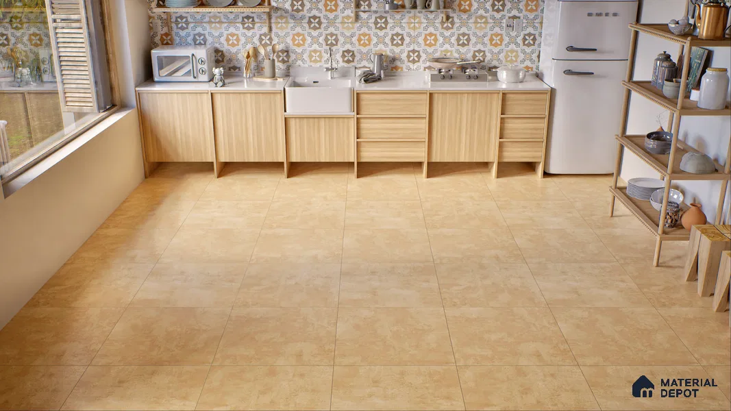 TL 01492 Chamoisee Brown 2 ft x 2 ft Matte Finish Wall and Floor Porcelain Tile - 9 mm
