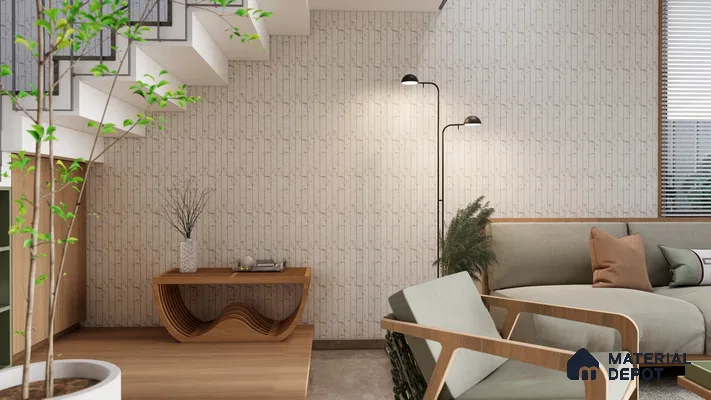 Wooden Floor Tile TL 04813 Plank Scape Pineway 1200 x 200 mm Vitrified Matte Finish - 9 mm | Random Design | Suitable for Living Room, Bedroom, Kitchen, Bathroom