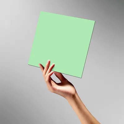 Product Mockup of Laminate showing in Mint Green Color