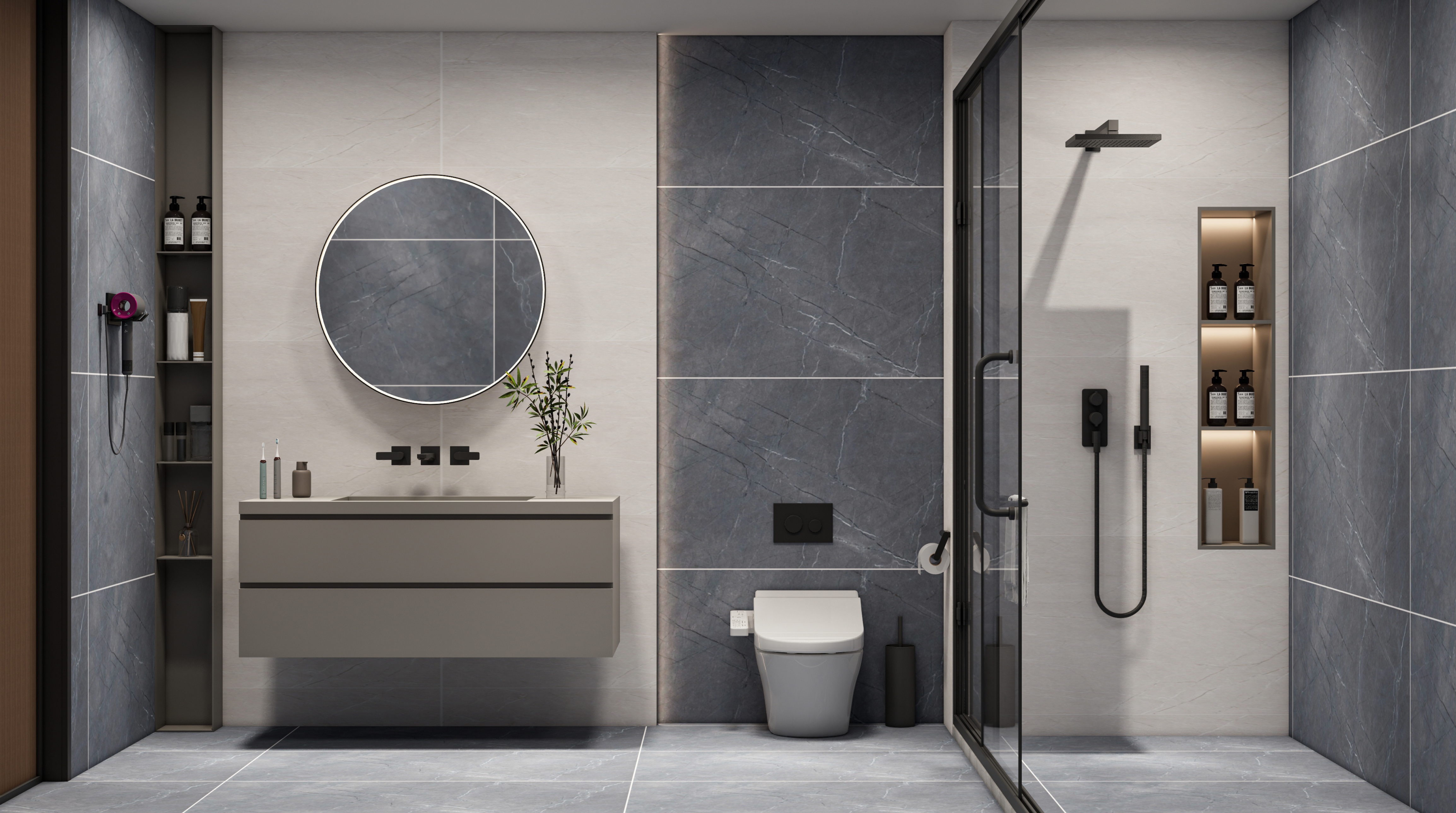 Marble Floor & Wall Tile TL 05620 Grey Armel 4 ft x 2 ft Matte Finish Vitrified Tile - 9 mm