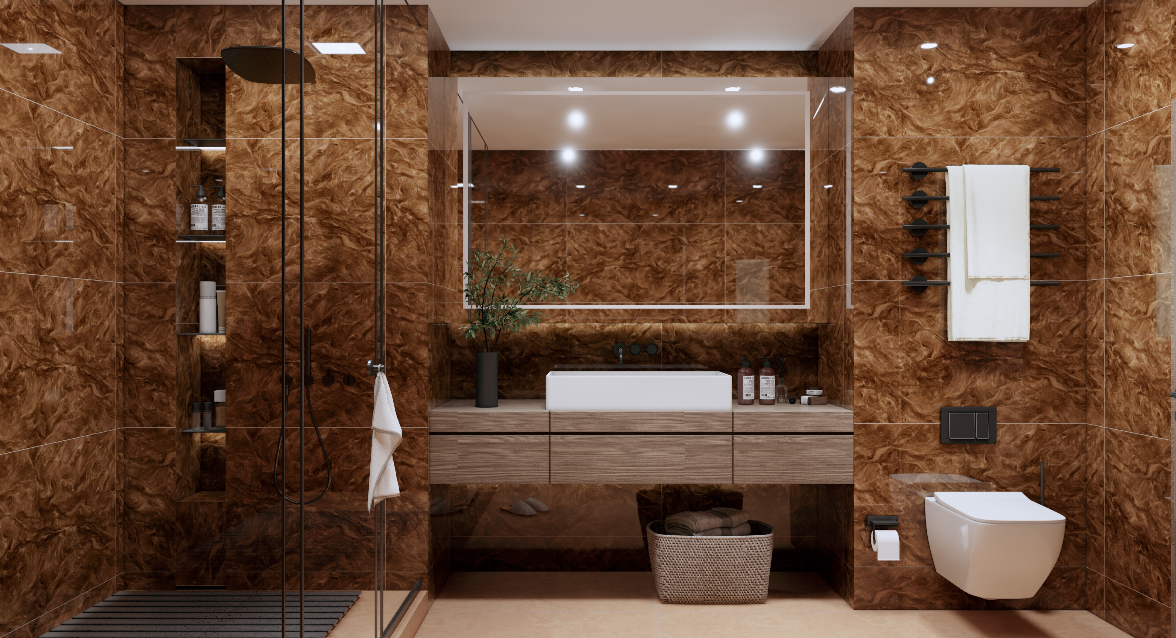 TL 05628 Gold Elemento 1200x600 mm Matte Finish Floor & Wall Tile - 9 mm